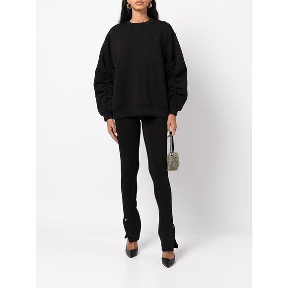 RTA Maelee Leather Pants in Black Small New Womens Split Cuff Trousers - Picture 12 of 16